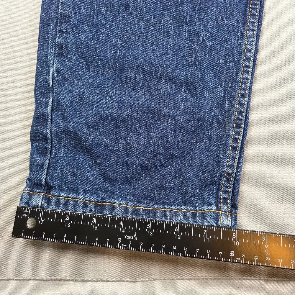 Levi's 505 Regular Fit Jeans Men's 38x32 Dark Wash Straight Leg Mexico